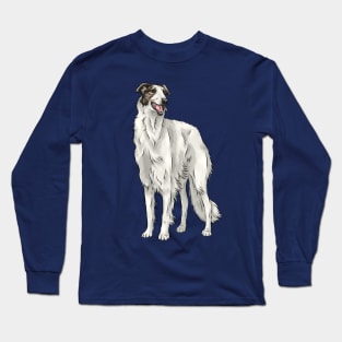 Cute Borzoi Dog Long Sleeve T-Shirt